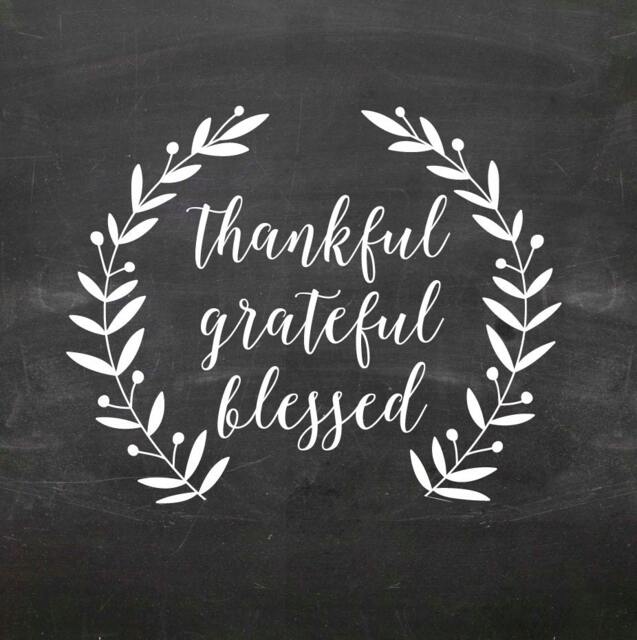 Thankful Grateful Blessed Wall Decal Db391 - image 1