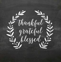 Thankful Grateful Blessed Wall Decal Db391 - thumbnail 1