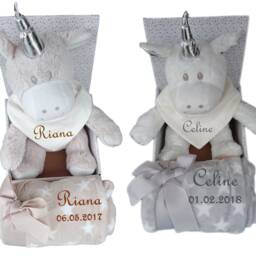 Baby Children's Set 3-Piece Baby Blanket With Name Teddy - thumbnail 2