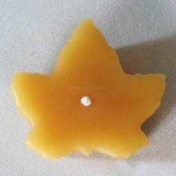 Floating Maple Leaf Beeswax Candles/100% Natural Handcrafted in The Usa Fall Event Party Summer Gift Candle Floats Water - thumbnail 3
