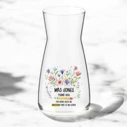 Personalised Vase Teacher, Best Flowers, Floral Present, End Of Year Gift, Thank You, Important Part Story, Helping Me To Grow - thumbnail 1
