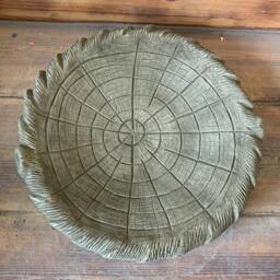 stone Garden Log Bird Bath Top Only/ Feeder/ Bowl/ Replacement Dish Ornament - thumbnail 3
