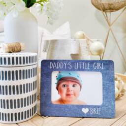 Daddy's Little Girl Picture Frame - First Father's Day Gift, Birthday Gift For Dad, Custom Grandpa Or Papa Frame, Personalized 4x6 - thumbnail 2