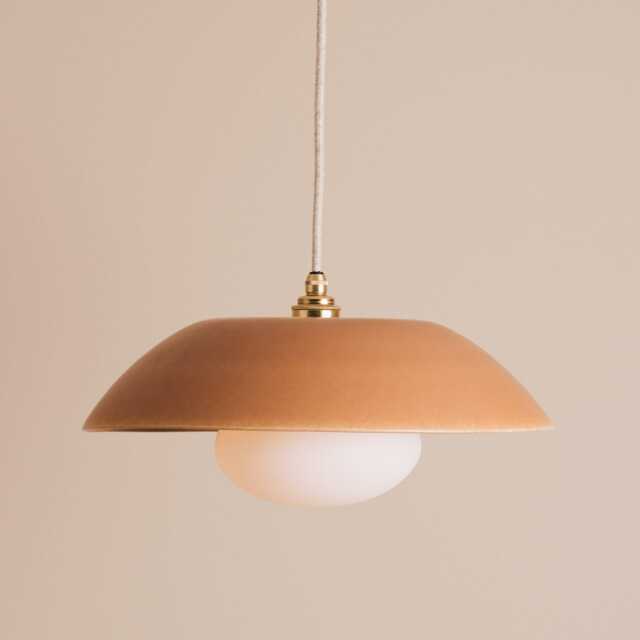 Terracotta Dusk Ceramic Lamp Shade & Pendant Set - image 1