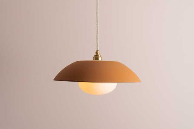 Terracotta Dusk Ceramic Lamp Shade & Pendant Set - image 1