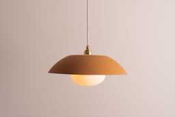 Terracotta Dusk Ceramic Lamp Shade & Pendant Set