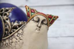 Ceramic Snail Sculpture By Vladimir Butsanov, Handmade in Ukraine