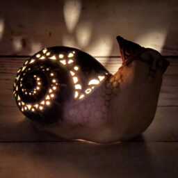 Ceramic Snail Sculpture By Vladimir Butsanov, Handmade in Ukraine - thumbnail 4