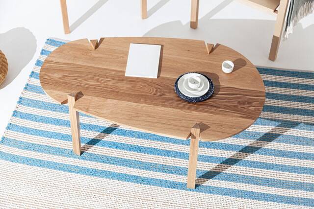 Fenda Wooden Coffee Table - Center Oak - image 1
