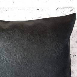 Modern Faux Leather Pillow Cover Decorative Sofa Pillow, 8 Colors - thumbnail 2