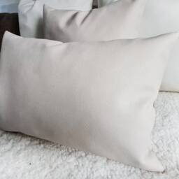 Modern Faux Leather Pillow Cover Decorative Sofa Pillow, 8 Colors - thumbnail 4