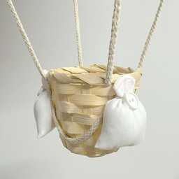 Neutral Pink Themed Hot Air Balloon Nursery Light Shade - thumbnail 3