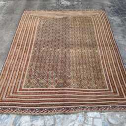 6'1x8'6 Afghan Mushwani Hand-Knotted Wool Rug - Traditional Tribal Geometric Carpet Vintage Oriental Area For Living Room Or Study - thumbnail 2