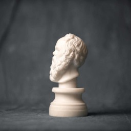 Marble Bust Of Philosopher Socrates Carved Statue Figurine Artist Sculpture - thumbnail 2