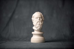 Marble Bust Of Philosopher Socrates Carved Statue Figurine Artist Sculpture - thumbnail 1