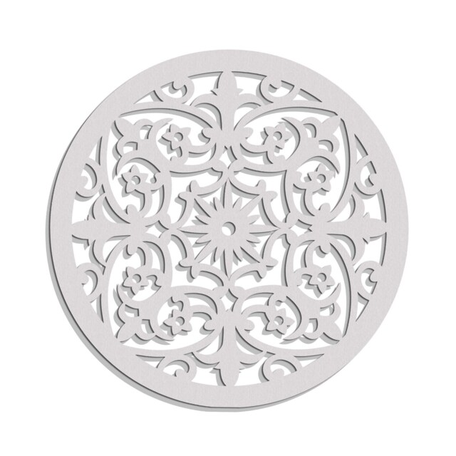 3D Stylish Wood Wall Art Decor, Violette, Floral Circle, Openwork Ornament Picture, Living Room, Decorative Wooden Panel - image 1