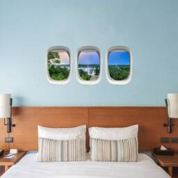 Aviation Window Stickers - Waterfall Wall Art Pilot Gift Airplane Decal Vwaq-Ppw30 - thumbnail 1