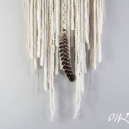 Boho Dream Catcher - Woven Wall Hanging With Feather, 12 - thumbnail 3