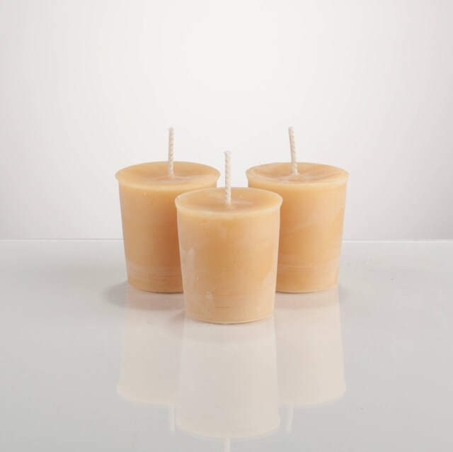 Essential Oil Scented Natural Beeswax Votive Candle - image 1