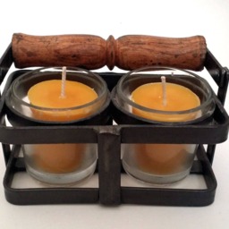 Essential Oil Scented Natural Beeswax Votive Candle - thumbnail 2