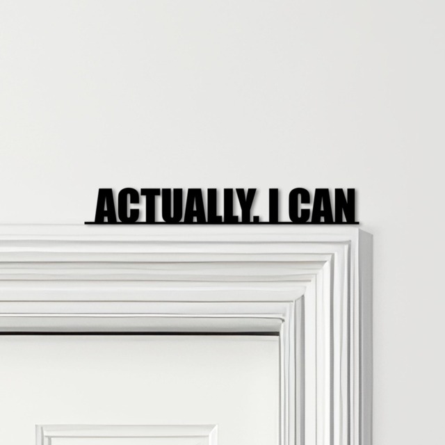 Door Topper Actually, I Can Quote Various Colours Top Of Decorative Sign - Novelty Wall Decor, Frame Art, Art - image 1