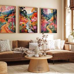 Set Of 3 Yarra Ranges National Park Posters, Melbourne Prints, Australia Travel Art, Floral Wall Tropical Decor - thumbnail 2