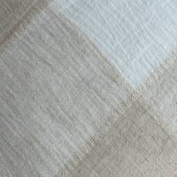 Vintage Hmong Hemp Pillow Neutral Striped Lumbar Throw - thumbnail 3