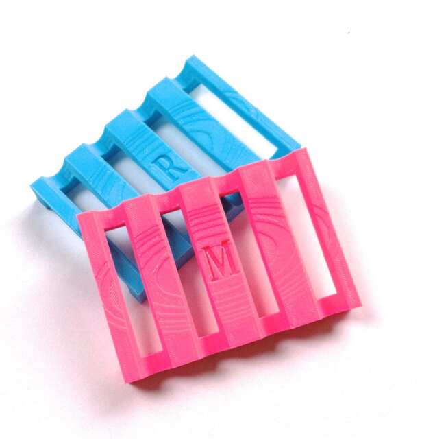 Couple Soap Dishes 3D Printed, Letter Initials, One For Her, Him, Custom Dishes, Drain Trays, Holders