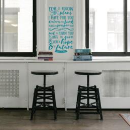 Jeremiah 2911 Verse Wall Decal - Uplifting Bible Quote Sticker - thumbnail 3