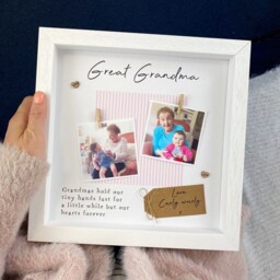 Great Grandma Frame- Personalised Scrabble Photo Grandmas Hold Our Tiny Hands- Nanny Gift- Nana Gift - Mother's Day - thumbnail 3