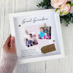 Great Grandma Frame- Personalised Scrabble Photo Grandmas Hold Our Tiny Hands- Nanny Gift- Nana Gift - Mother's Day