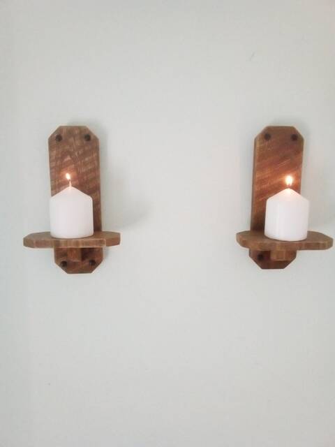 A Pair Of Candle Sconces. Please Read P&p Restrictions On This Order Under Description - image 1