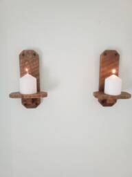 A Pair Of Candle Sconces. Please Read P&p Restrictions On This Order Under Description - thumbnail 1