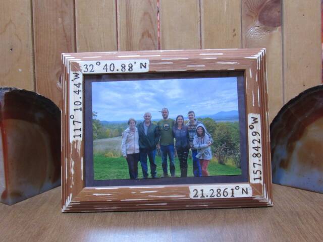 Destination/Location Frame. 5x7 Double Coordinates - image 1