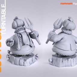 Quina Quen - Final Fantasy 9 - 3D Printed Figure 110 Scale - thumbnail 3