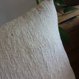 50cm - Or 20 Inches Vintage Kilim Cushion Cover Handwoven - Hemp/Wool/Linen Soft Feel Off White Natural - thumbnail 3
