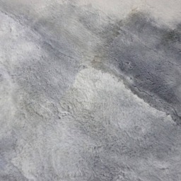 Handmade Round Sheepskin Rug Dyed Silver Grey Blue Ash Mix - thumbnail 4