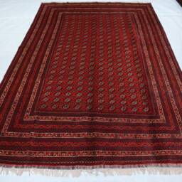 Handmade Red 7x10 Turkmen Bokhara Rug Natural Wool & Colors Hand-Knotted Afghan - Bedroom For Living Room 200x300 cm Carpet - thumbnail 2