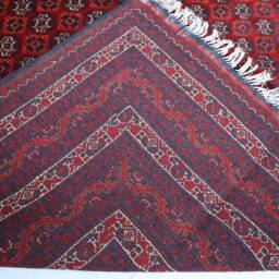 Handmade Red 7x10 Turkmen Bokhara Rug Natural Wool & Colors Hand-Knotted Afghan - Bedroom For Living Room 200x300 cm Carpet - thumbnail 4
