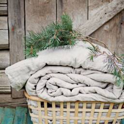 Linen Duvet Cover, 90x90 - thumbnail 4
