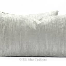 Luxury Designer Silver Contemporary Plain Weave Fabric Cushion Cover Pillow - thumbnail 3