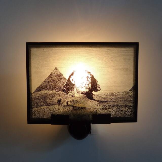 Sphinx & Pyramid Night Light - Egypt Decor - image 1