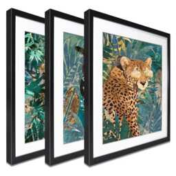 Big Cats Framed Art Print Trio - thumbnail 3