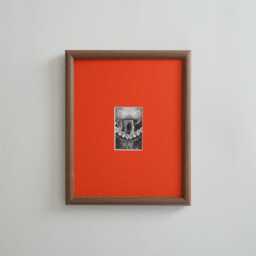 A4 Walnut Picture Frame Custom Opening Photobooth Stripe Size - thumbnail 3