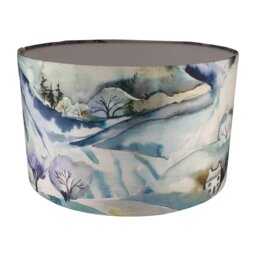 Voyage Maison Ambleside, Handmade Lampshade, Landscape Table Ceiling Pendant, Country Lamp Shade - thumbnail 1