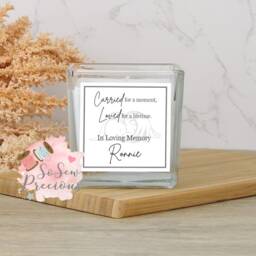 Personalised Memory Candle , Scented Personalized, Angel Baby Loss