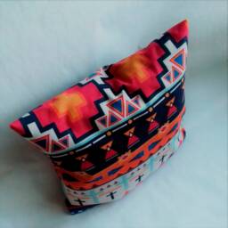Ethno Pillow Cover, Cushion Cover, Decorative Pillow, Pillow, Cover, Ethnic Pattern, 16x16 Inc - thumbnail 2