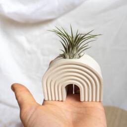 Rainbow Air-Plant Holder/ Cement/Airplants/Planters/ Candlestick Holder - thumbnail 3