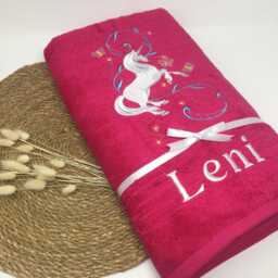 Unicorn 06 Pegasus Guest Towel/Hand Bath 470-500 G/Meter Fairy Tale Name Personalized Embroidery - thumbnail 2