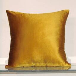 Made To Order Golden Velvet Luxury Cushion Cover, Hot Toddy - thumbnail 3